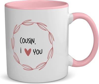 Akyol - cousin i love you koffiemok - theemok - roze - Neef - de liefste neef - verjaardagscadeau - verjaardag - cadeau - cadeautje voor neef - neef artikelen - kado - geschenk - gift - 350 ML inhoud