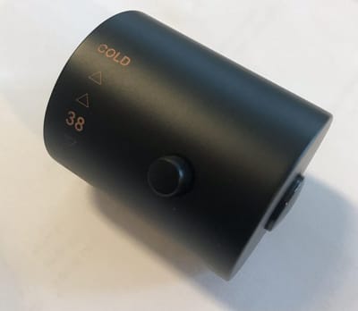 Wiesbaden Caral thermostaatknop voor thermostatische regendoucheset opbouw mat zwart