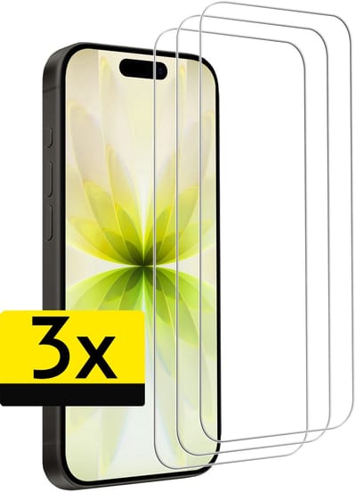 Screenprotector - Geschikt voor Apple iPhone 17 - 3 Stuks - Volledige Dekking - Beschermglas - Gehard Glas - Tempered Glass - Screen Protector