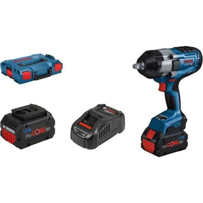 Bosch Professional GDS 18V-1000 06019J8303 Accu-draaislagmoeraanzetter 1000 Nm 18 V Aantal meegeleverde accus: 2 5.5 Ah Li-ion Incl. 2 accus, Incl.