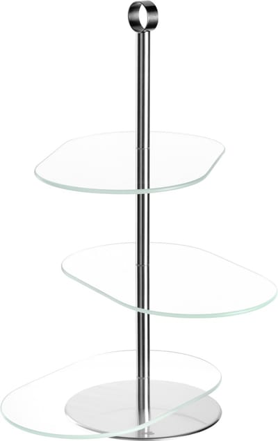 Leonardo CENA Etagère asymmetrisch zilver