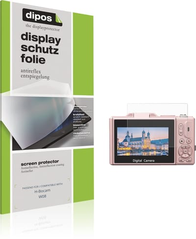 dipos – 4x Matte Beschermfolie geschikt voor H-Bocam W08 | Krasbestendige & antireflecterende Screenprotector Ultra-Thin