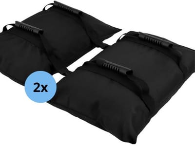 Verzwaringsset 2 stuks - 40 kg - 65 x 26 cm - Heavy Duty - Stapelbaar & Koppelbaar - Inclusief waterdichte PE binnenzakken - Ongevuld