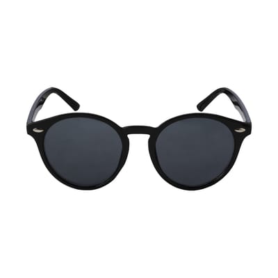 Loud and Clear® - Zonnebril - Ronde Zonnebril - Festival Bril - Heren - Dames - Zwart