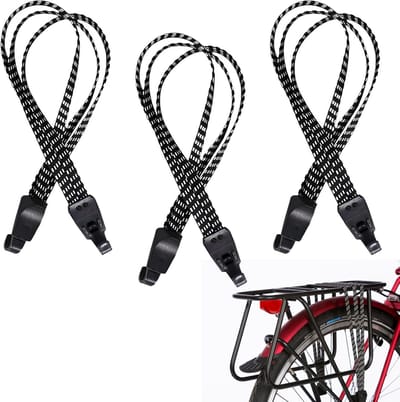 3x Verstelbare Spanbanden 60 cm Nylon voor Fiets, Motorfiets en Bagagezekering