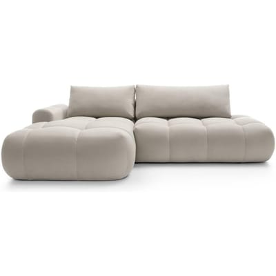 Hoekbank Ontaria met slaapfunctie links velvet | NADUVI Collection