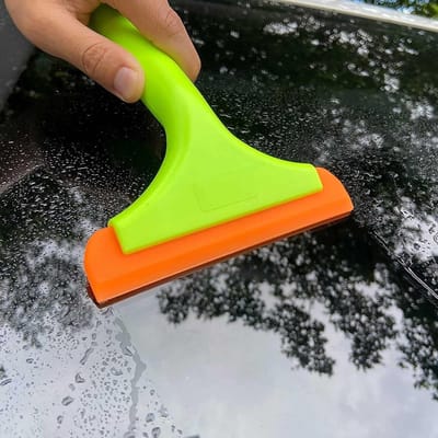 Kleine Silicone Raamtrekker Set van 2 Stuks voor Douche, Ramen, Spiegels en Keukengebruik
