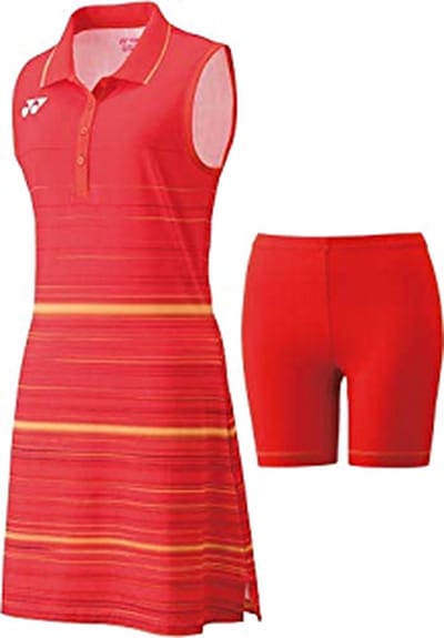 Yonex 20462EX tennis badminton sport jurk - rood / geel - maat M