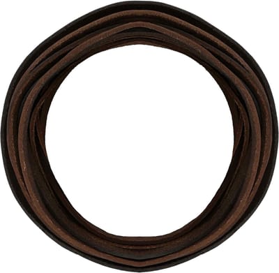 vidaXL - Leren - riem - 1 - Donkerbruin - 500 - x - 0,8 - cm - Leer
