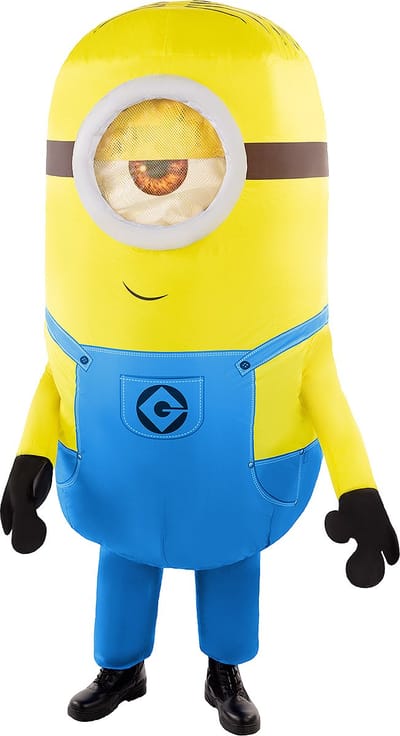 FUNIDELIA Opblazbaar Minions kostuum voor vrouwen en mannen - One Size