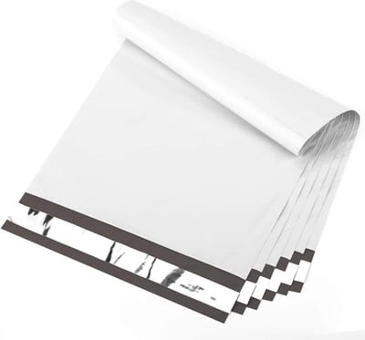 100 Witte Poly Mailers 48 x 61 cm - Sterke Verzendenveloppen met Zelfklevende Sluiting