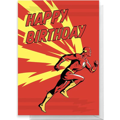 The Flash Happy Birthday Greetings Card - Standard Card