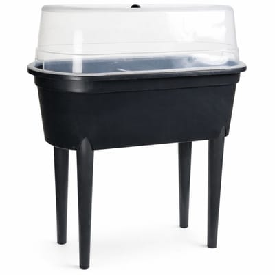 Ceruzo Kweektafel op Poten - 77 x 38 x 84 cm – Kweekbak met Deksel –Antraciet