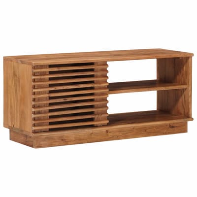 vidaXL - TV - Kast - met - opslag - met - de - deur - Naturel - 90 - x - 30 - x - 40 - cm