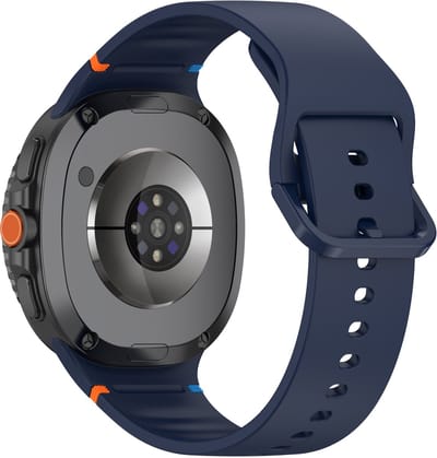 YONO Bandje geschikt voor Samsung Galaxy Watch 8 - 40/44mm - Classic - Siliconen - Donkerblauw - S/M