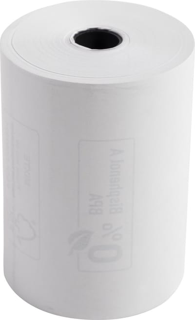 Exacompta 30x Rollen voor weegschaal 80x60x12x44 - 1 laags thermisch 55g/m zonder BPA. - Wit - 43804E