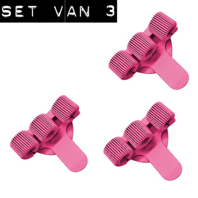Metalen Pennenhouder roze, scharenhouder roze