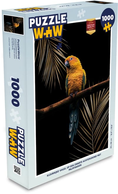 Puzzel Kleurrijk - Papegaai - Oranje - Legpuzzel - Puzzel 1000 stukjes volwassenen