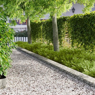 vidaXL - Gazonrand - 10 - st - 102 - x - 15 - x - 4 - cm - Staal - Zilverkleurig