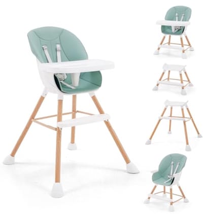 6-in-1 Babystoel - Verstelbare en Draagbare Kinderstoel voor Peuters en Baby's
