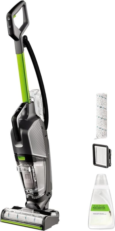 Florixa® Steelstofzuiger met snoer - Steelstofzuiger - Stofzuiger - Grijs/Groen- ‎25cm x 27cm x 112cm