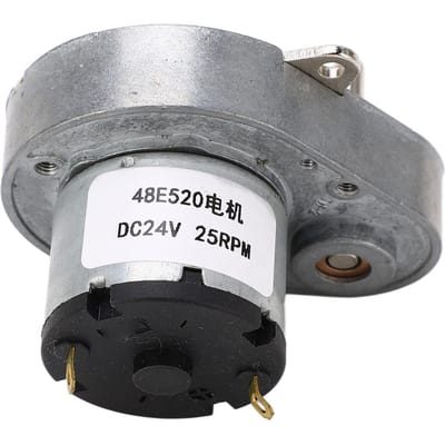 DC24V Tandwielmotor Aluminiumlegering Zelfvergrendelend Snelheidsreductie Elektromotor Koperen Spoel 48E520 25RPM