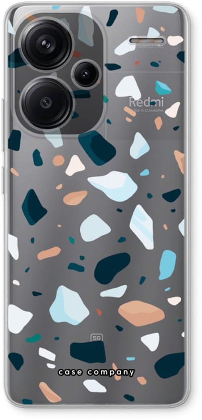 Case Company® - Hoesje geschikt voor Xiaomi Redmi Note 13 Pro plus hoesje - Terrazzo N°13 - Soft Cover Telefoonhoesje - Bescherming aan alle Kanten en Schermrand