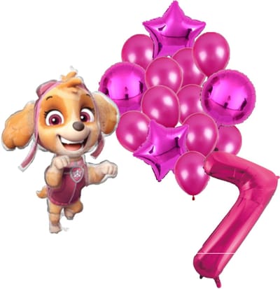 Paw Patrol Skye ballonnen pakket - 61x91cm - Folie Ballon set - Themafeest - Verjaardag - 7 jaar - Ballonnen - Versiering - Helium ballon