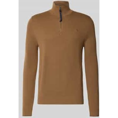 Lerros - Half zip trui - Heren - M - 756 LIGHT COFFEE - Katoen - 2585413