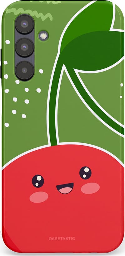 Casetastic Hoesje Geschikt voor Samsung A25 - Stijlvolle Beschermende Duo-layer Case - Kersenkus