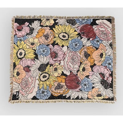 Blue Tomato Tapestry Deken patroon