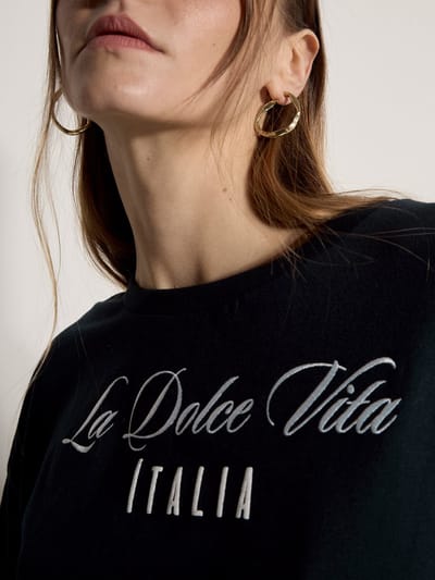 La Dolce Vita T-shirt met borduursel