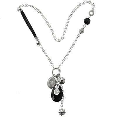 Behave - Lange ketting medaillon en diverse hangers - 70 cm