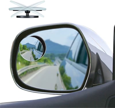 NTH products- Blindhoekspiegel Verstelbaar - Dode Hoekspiegel - HD-convex-glas - 2 Stuks - Zijaanzicht - Grote Draaihoek - Dodehoekspiegel