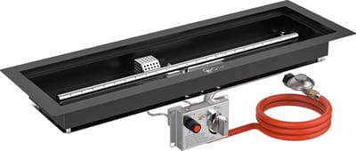 GoFire inbouwbrander rechthoek 75 x 25 cm | Flexibel