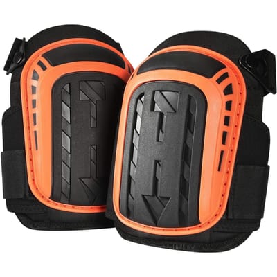 Genouillères pour le Travail Support Robuste Genouillères avec Coussin en Gel Sangles Antidérapantes-ConstructionRevêtement de SolJardinageNettoyageCarrelage one-size orange