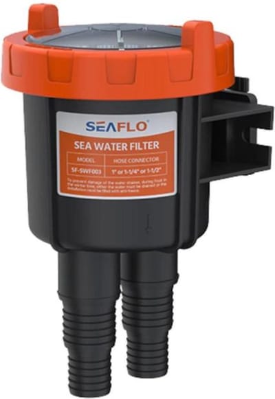 Seaflo - Koelwaterfilter - zeewaterfilter - Wierpot - Quickfit - Waterfilter - 91-200 L/min - 25-32-38mm