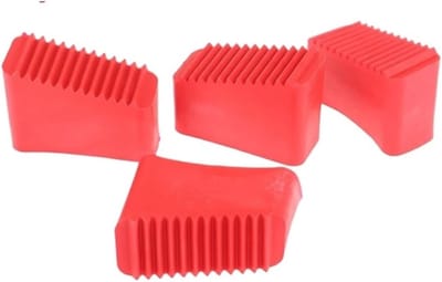 Laddervoeten - Trapvoeten Rubber - Veilig Beklimmen - Antislip Grip - 4 Stuks - Rood
