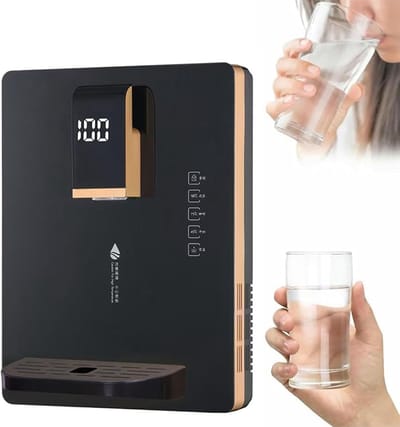 Warmwaterdispenser - Direct Heet Water - Kantoor Keuken - Wandmontage Kinderslot - 43x32x9 cm