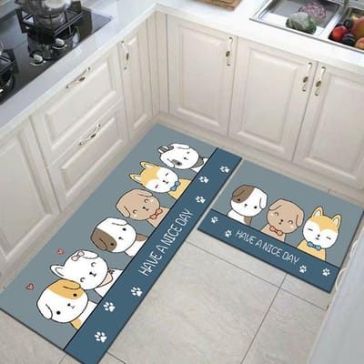 Keukenmat Antislip Binnen Buiten Hal Tapijt Slaapkamer Woonkamer Lang Streep Tapijt Badkamer Vloermat Dunne Entree Deurmat 40cmx60cm 1pc gray