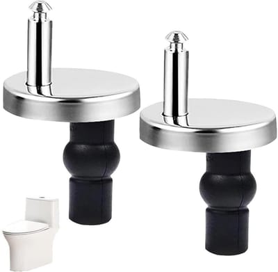 WC-bril bevestiging - Toiletzitting scharnieren - Vastzetten toiletdeksel - Universele pasvorm - 2 stuks - Zwart