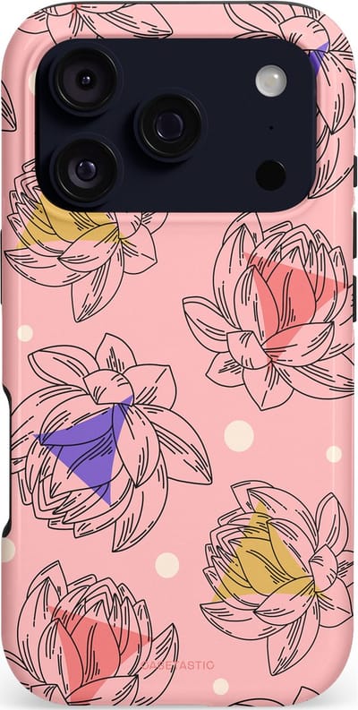 Casetastic hoesje geschikt voor Apple iPhone 17 Pro - MagSafe - Dubbellaagse bescherming - Bloemen Pastel Roze - Fashion Case - Lichtroze Taupe