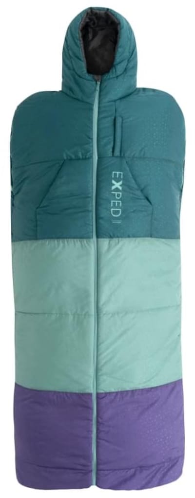 Exped Dreamwalker M - Multifunctionele Slaapzak - 3D-Geïsoleerde Capuchon - Deken, Jas of Slaapzak - Lus- en Clipsysteem - Duurzaam Gerecycled Polyester