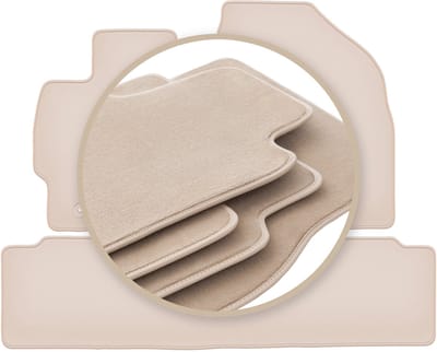 PREMIUM beige matten voor: Toyota Auris I hatchback 2006-2013