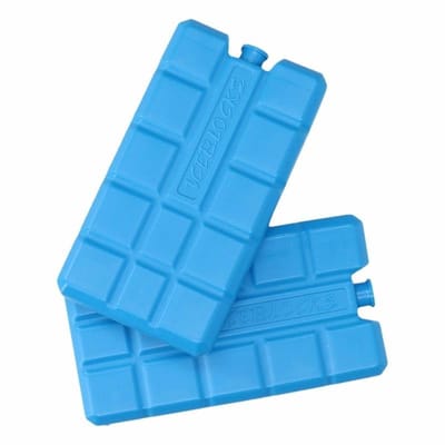 Koelelementen voor koeltas/koelbox - 8x stuks - 200 ml - blauw - kunststof - 15 x 8 x 2 cm