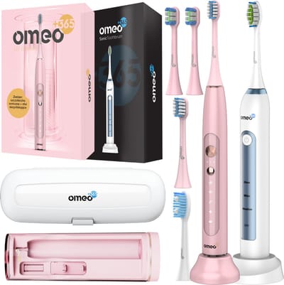 OMEO Classic & UV Sanitizer - Sonische Tandenborstels Set - 48000/82000 bewegingen - 60 dagen batterij - UV-desinfectie