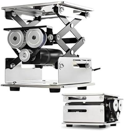 Elektrisch Hefplatform - Laboratoriumkrik Hefunit - Precisie Experimenten - Afstandsbediening - 10 kg 100-290 mm - Zilver