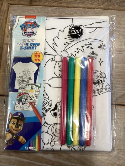 Color your own shirt Paw Patrol