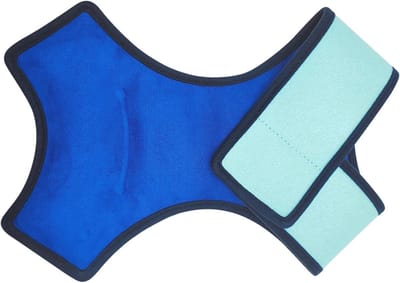 Enkelvoet Ijspak - Warme Koude Kompres - Herstel Ondersteuning - Verstelbare Bandjes - 42 x 38 cm - Blauw