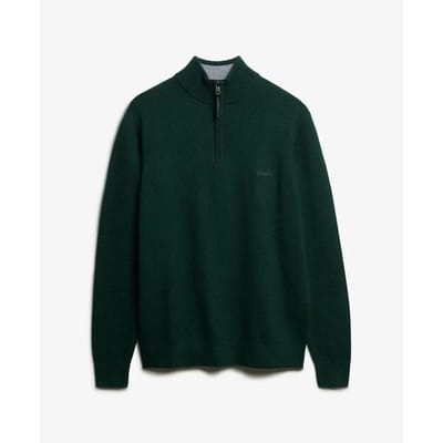 Heren trui van gemengde wol met opstaande kraag Superdry